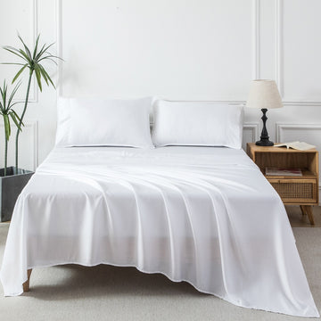 300TC Lyocell Sateen Sheet Set – Soft, Breathable, 16" Deep Pocket Bedding