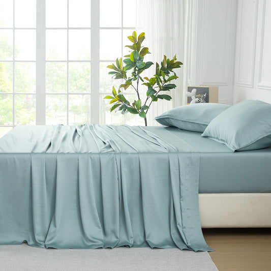 Hotel Quality Bamboo Sheet Set – 300TC Rayon from Bamboo, Silky Soft, Breathable & All-Season Comfort