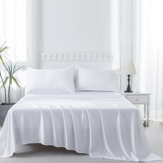 400TC Bamboo-Viscose Sheet Set – Cooling, Soft & Breathable, 16” Deep Pocket (Twin–Cal King)