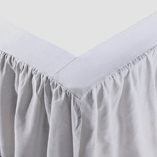 Linen Bed Skirt, Dust Ruffle, 16" Drop