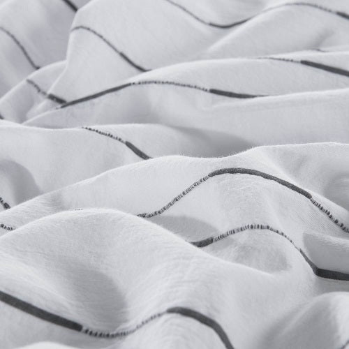 Wholelinens Cotton Duvet Cover Set-Washed Woven Pintuck Texture - Wholelinens