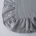Wholelinens Linen Standard Pillow Shams-Stone Washed, Ruffle Style - Wholelinens