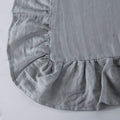 Wholelinens Washed  Linen Euro Pillow Shams-Ruffle Style - Wholelinens