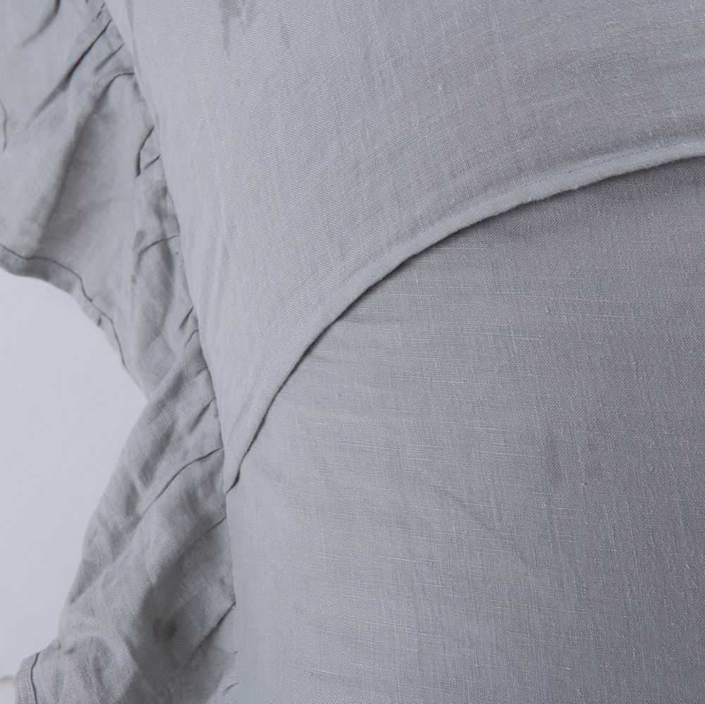 Wholelinens Washed  Linen Euro Pillow Shams-Ruffle Style - Wholelinens