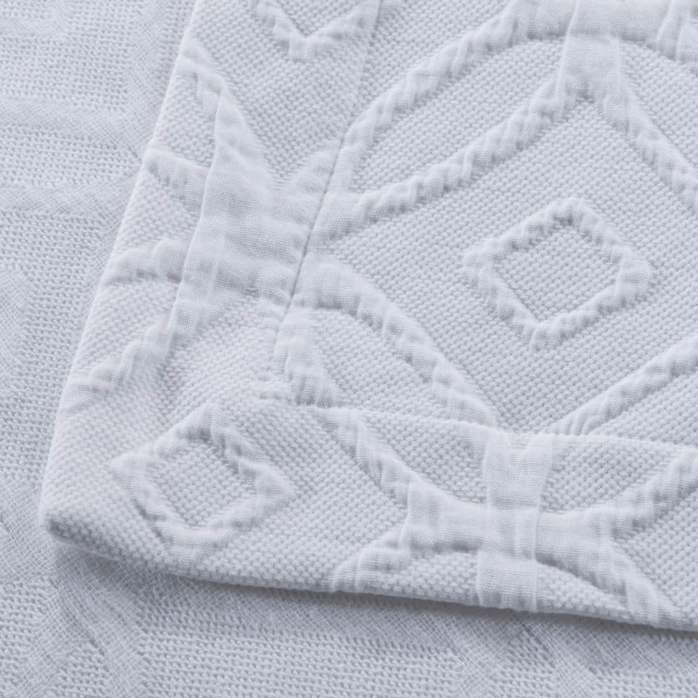 Wholelinens Cotton Matelasse Coverlet Set- Double Rings - Wholelinens