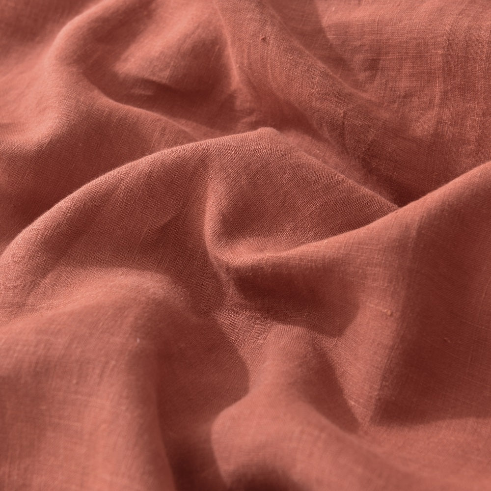 WHOLINENS Linen Blend Duvet Cover Set-Stone Washed Ruffled