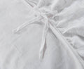Wholelinens Linen Duvet Cover Set-Stone Washed Ruffle with Ties Closure - Wholelinens