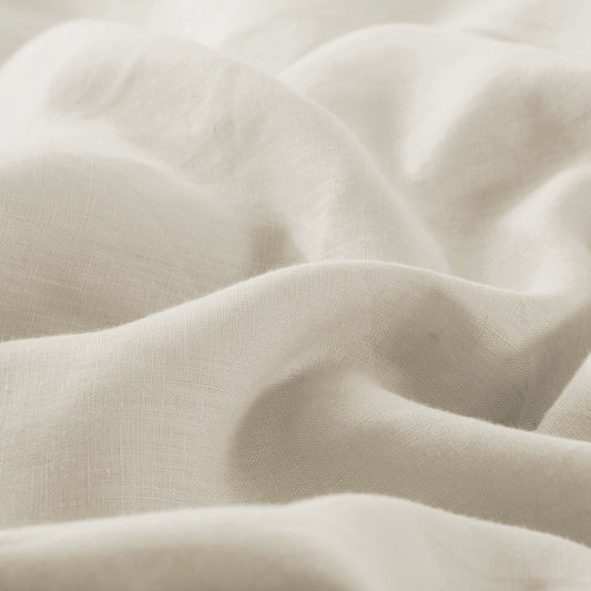 Linen Blend Duvet Cover Set, Double Stitched