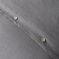 Wholelinens Linen Duvet Cover Set- Stone Washed, Coconut Shell Button Closure - Wholelinens
