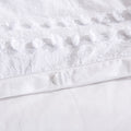 Wholelinens Dobby Clipped Dot Duvet Cover Set, White - Wholelinens