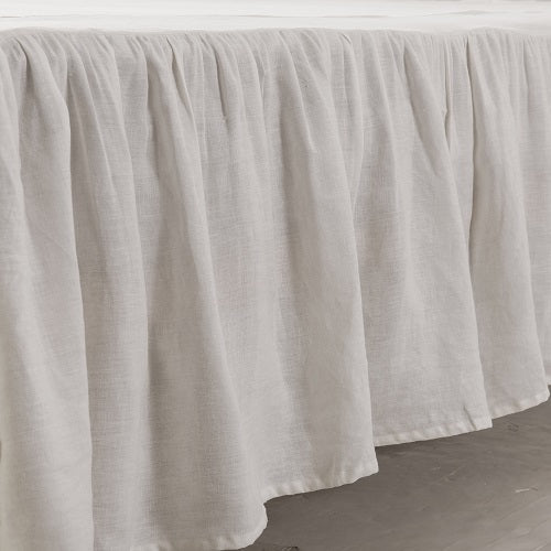 Wholelinens Linen Bed Skirt-Washed Dust Ruffle - Wholelinens