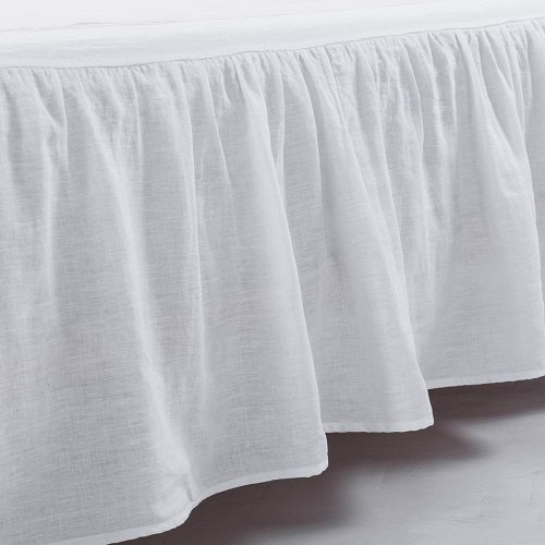 Wholelinens Linen Bed Skirt-Washed Dust Ruffle - Wholelinens