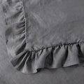 Wholelinens Linen Duvet Cover Set-Stone Washed, Ruffled Edge - Wholelinens
