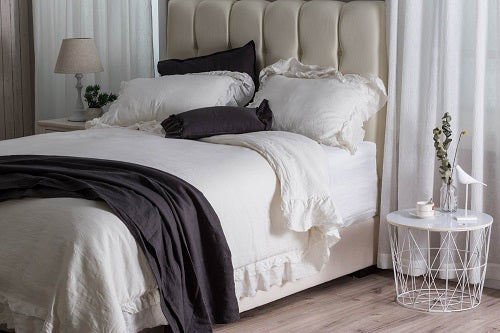 Wholelinens Linen Duvet Cover Set-Stone Washed Petticoat - Wholelinens