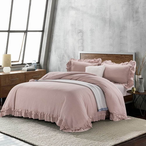 Wholelinens Linen Duvet Cover Set-Stone Washed Petticoat - Wholelinens