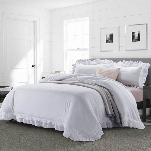 Wholelinens Linen Duvet Cover Set-Stone Washed Petticoat - Wholelinens