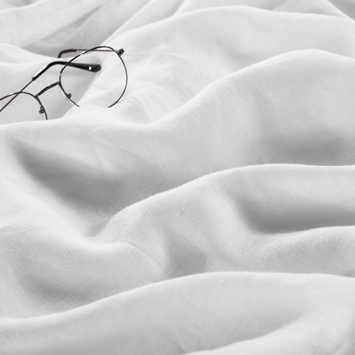 Wholelinens Linen Duvet Cover Set-Stone Washed, Ruffled Edge - Wholelinens