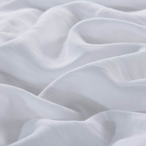 Wholelinens Linen Duvet Cover Set-Stone Washed Bow Ties - Wholelinens