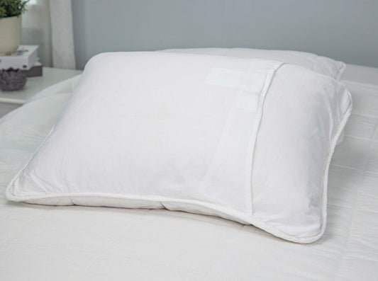 Linen Blend Box Stitch Quilt & Pillow Shams, Lofty Linen coverlet set