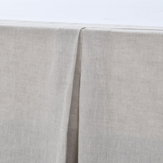 Linen Bed Skirt, Box Pleat