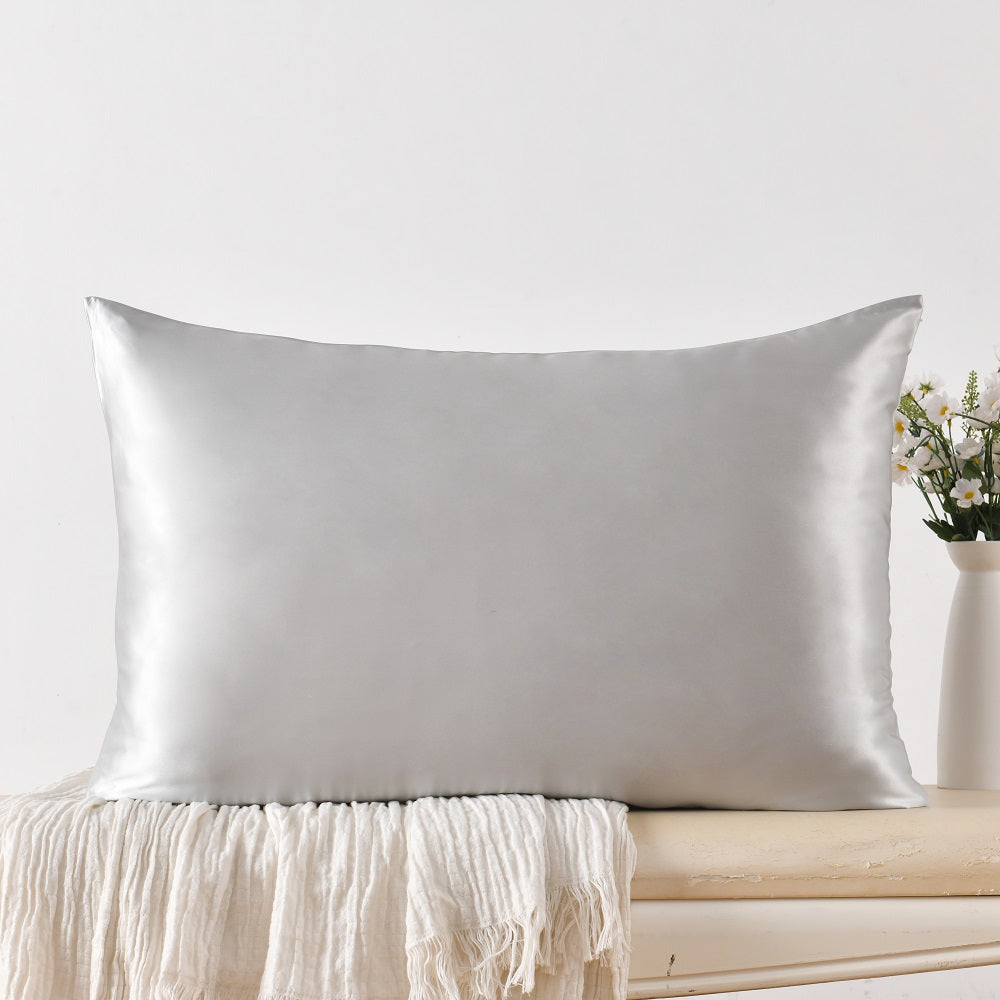 Wholelinens 100% Mulberry Silk Pillowcase, Hidden Zipper, Reversible